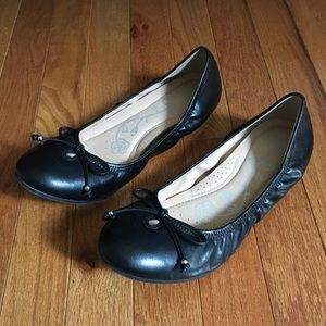 Mootsies Tootsies Black Ballet Flats- Size 8